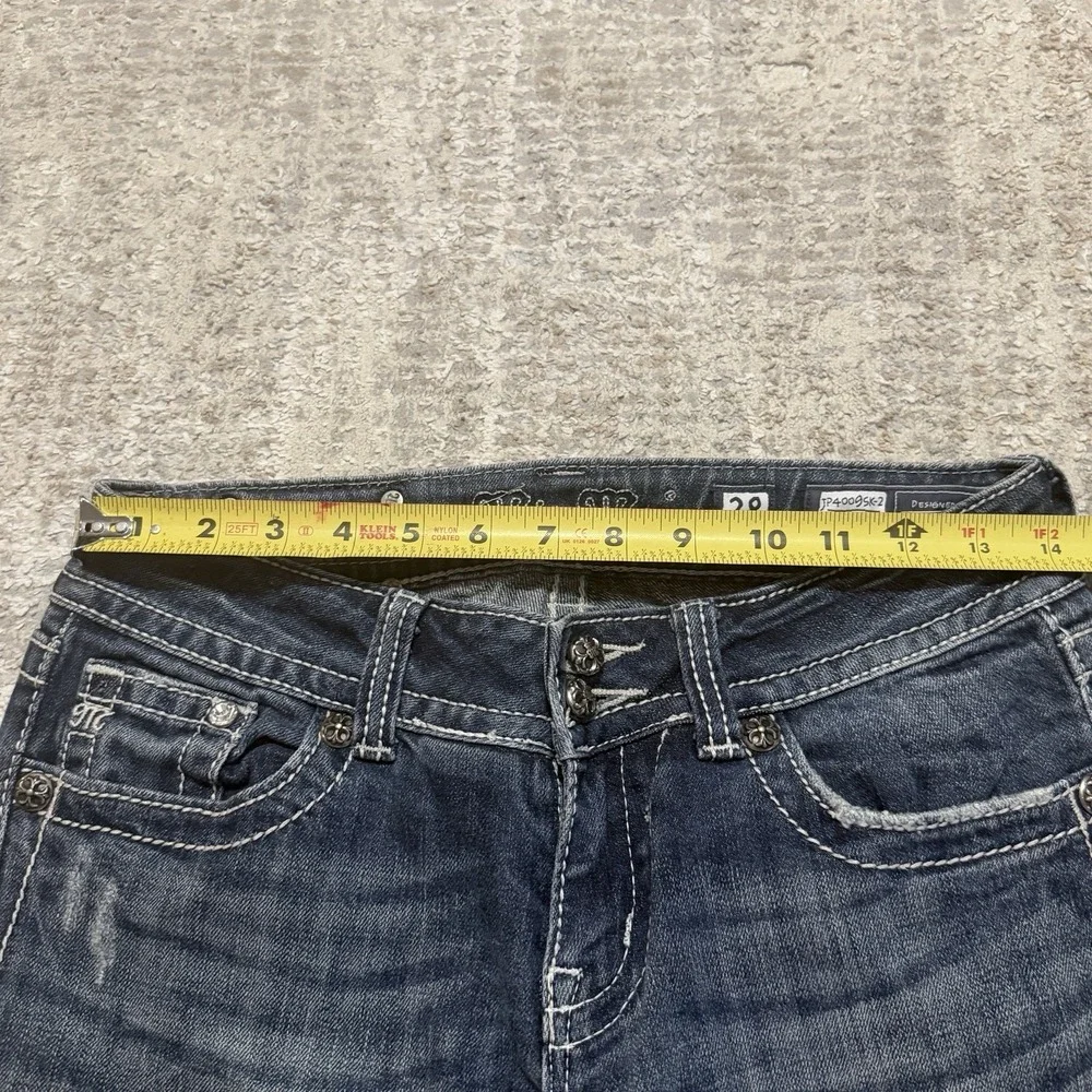 Miss Me Jeans Women 28 Skinny Low Rise Stretch Denim Medium Wash Signature 28x30 - Picture 4 of 10
